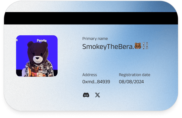 SmokeyTheBera ID card