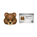 Beranames logo, the emoji of a bear and the emoji of an ID card